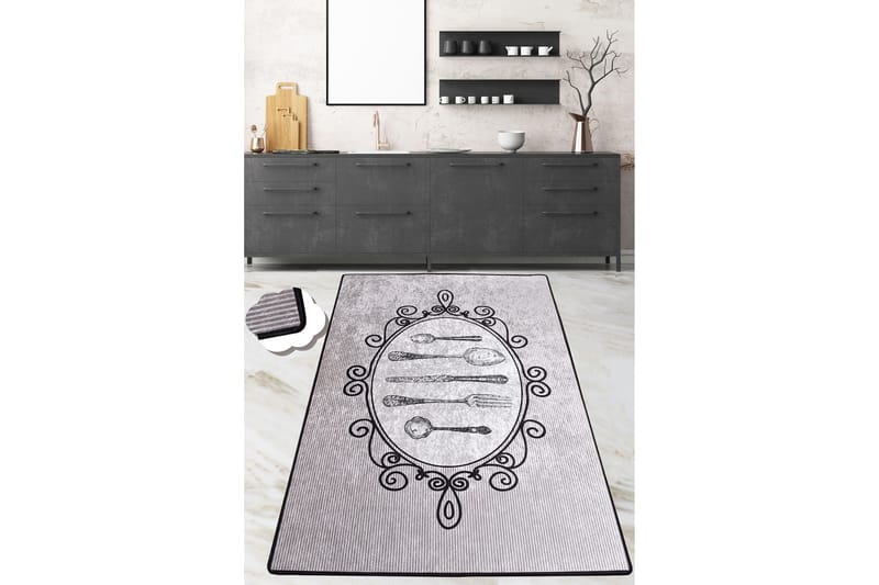 Matta Chilai 100x200 cm - Grå/Svart - Textil & mattor - Matta - Modern matta - Wiltonmatta