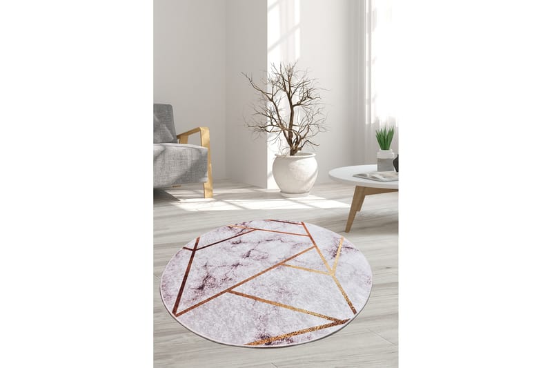 Matta Chilai 120 cm Rund - Multifärgad - Textil & mattor - Matta - Modern matta - Wiltonmatta