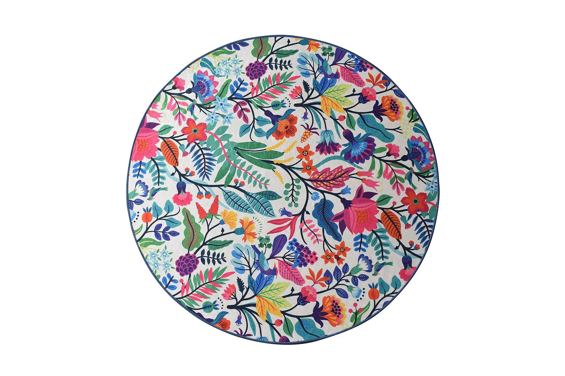 matta chilai 120 cm rund - multifärgad