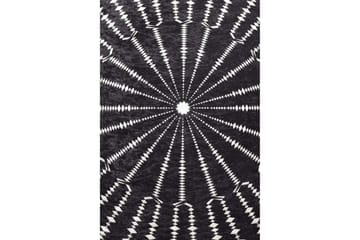 Matta Chilai 140 cm Rund - Svart/Vit - Textil & mattor - Matta - Modern matta - Wiltonmatta