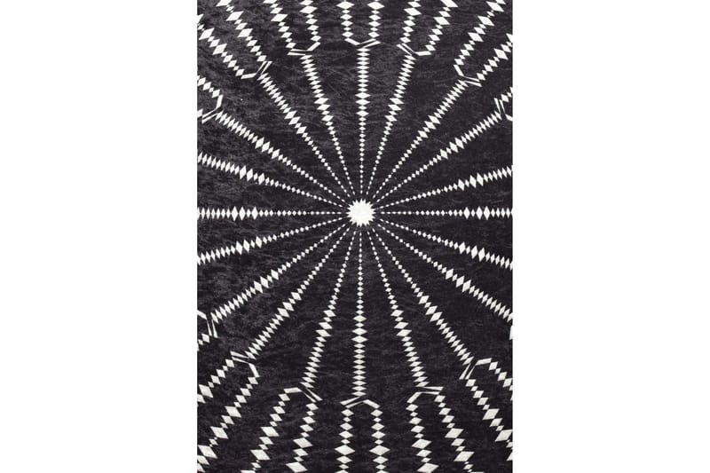 Matta Chilai 140 cm Rund - Svart/Vit - Textil & mattor - Matta - Modern matta - Wiltonmatta