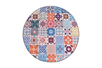 Matta Chilai 200 cm Rund - Multifärgad - Textil & mattor - Matta - Modern matta - Wiltonmatta