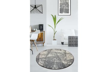 Matta Cosmach Rund 100 cm - Flerfärgad/Sammet - Textil & mattor - Matta - Modern matta - Wiltonmatta