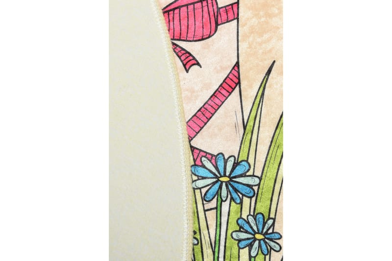 Matta Flowerpot Rund 100 cm - Flerfärgad/Sammet - Textil & mattor - Matta - Modern matta - Wiltonmatta