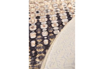 Matta Fusione Rund 140 cm - Flerfärgad/Sammet - Textil & mattor - Matta - Modern matta - Wiltonmatta