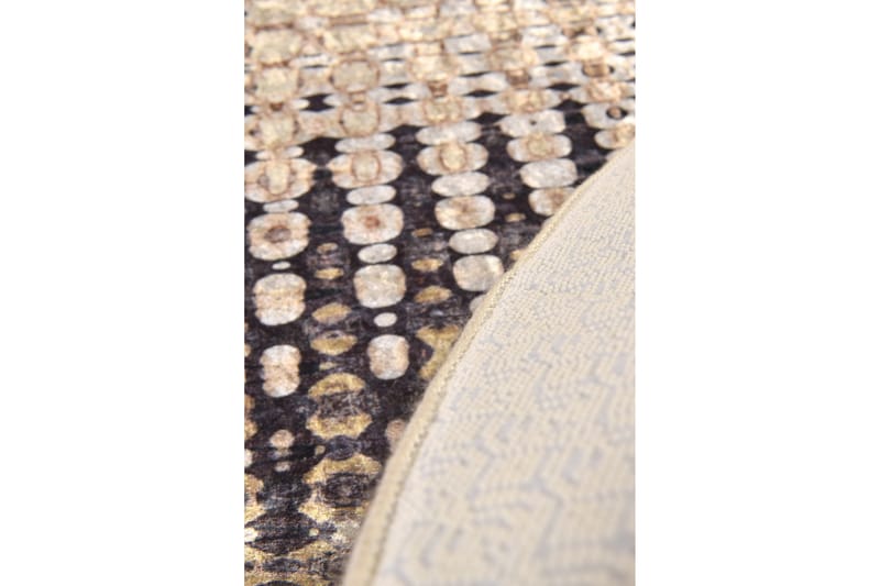 Matta Fusione Rund 140 cm - Flerfärgad/Sammet - Textil & mattor - Matta - Modern matta - Wiltonmatta