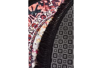 Matta Hikina Rund 140 cm - Flerfärgad/Sammet - Textil & mattor - Matta - Modern matta - Wiltonmatta