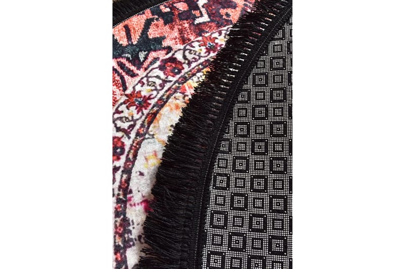 Matta Hikina Rund 140 cm - Flerfärgad/Sammet - Textil & mattor - Matta - Modern matta - Wiltonmatta