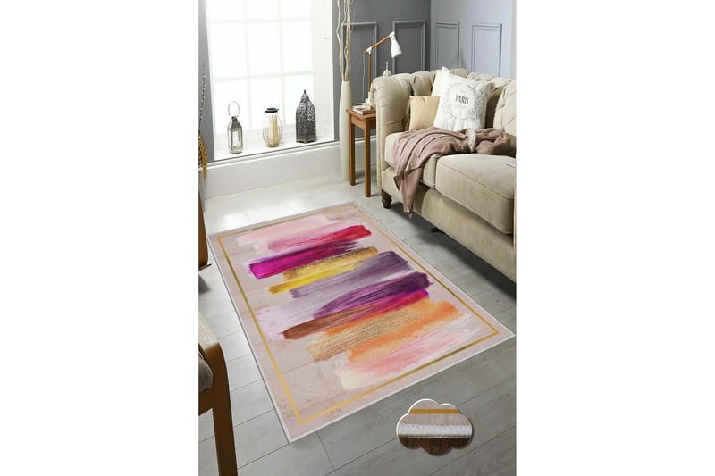Matta Homefesto 100x200 cm - Multifärgad - Textil & mattor - Matta - Modern matta - Wiltonmatta