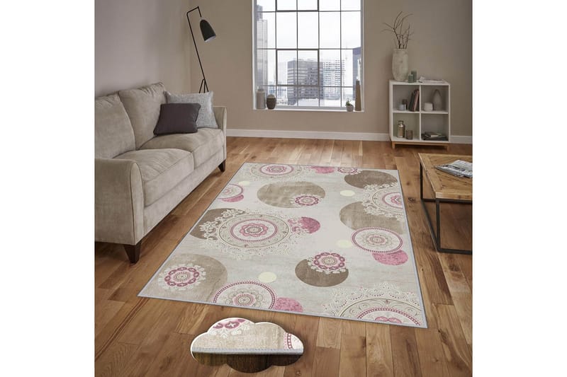 Matta Homefesto 100x200 cm - Multifärgad - Textil & mattor - Matta - Modern matta - Wiltonmatta