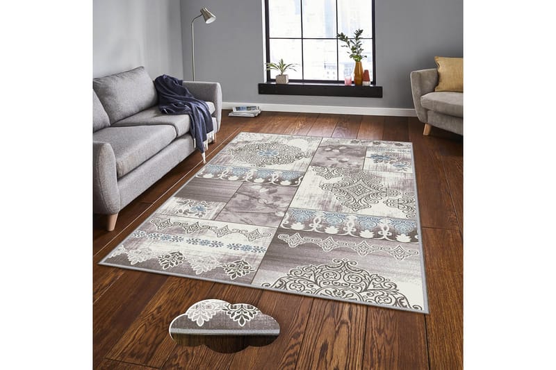 Matta Homefesto 100x200 cm - Multifärgad - Textil & mattor - Matta - Modern matta - Wiltonmatta