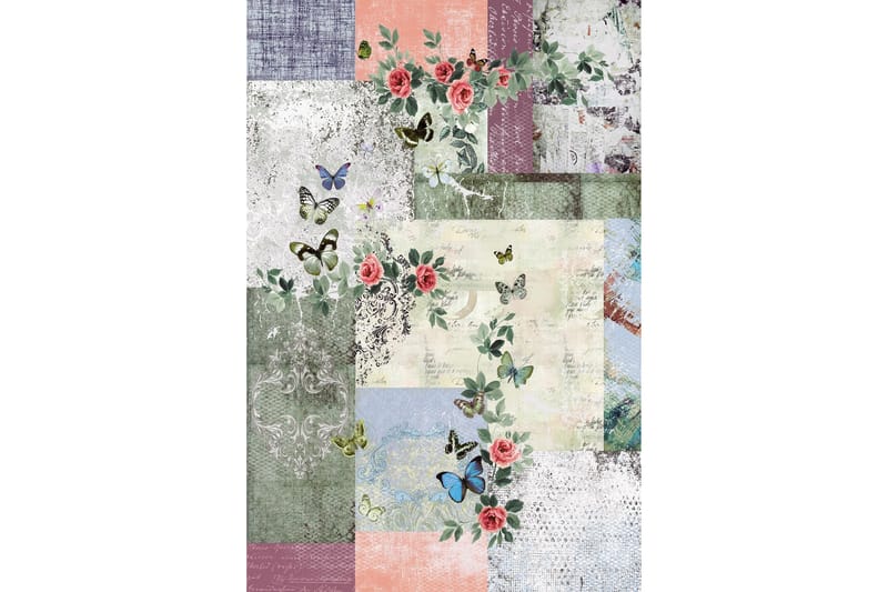 Matta Homefesto 140x220 cm - Multifärgad - Textil & mattor - Matta - Modern matta - Wiltonmatta