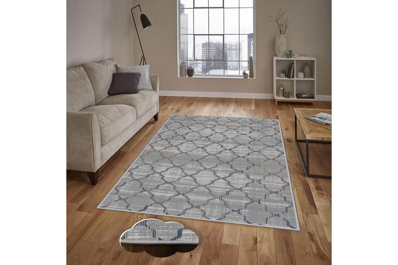 Matta Homefesto 7 100x150 cm - Multifärgad - Textil & mattor - Matta - Modern matta - Wiltonmatta