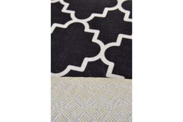 Matta Joxepa Rund 100 cm - Svart/Sammet - Textil & mattor - Matta - Modern matta - Wiltonmatta