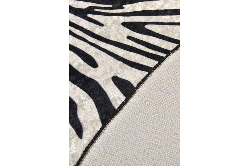 Matta Kanthe Rund 140 cm - Zebra/Sammet - Textil & mattor - Matta - Modern matta - Wiltonmatta