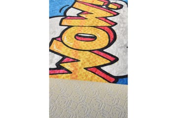 Matta Kormaz Rund 100 cm - Flerfärgad/Sammet - Textil & mattor - Matta - Modern matta - Wiltonmatta