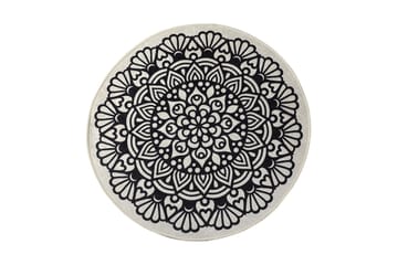 Matta Kozzy Rund 100 cm - Flerfärgad/Sammet - Textil & mattor - Matta - Modern matta - Wiltonmatta