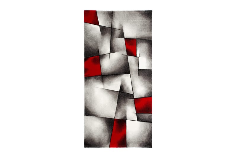 Matta Lucara Trend 80x300 cm - Röd - Friezematta - Wiltonmatta - Små mattor