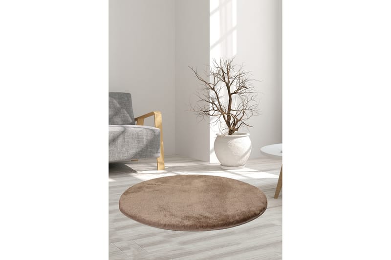Matta Maggiolina Rund 90 cm - Beige/Akryl - Textil & mattor - Matta - Modern matta - Wiltonmatta