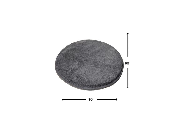 Matta Maggiolina Rund 90 cm - Rök/Akryl - Textil & mattor - Matta - Modern matta - Wiltonmatta