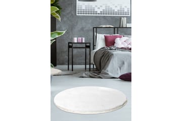Matta Maggiolina Rund 90 cm - Vit/Akryl - Textil & mattor - Matta - Modern matta - Wiltonmatta
