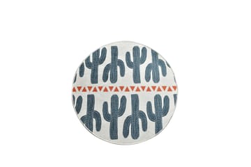 Matta Masaya Rund 100 cm - Flerfärgad/Sammet - Textil & mattor - Matta - Modern matta - Wiltonmatta
