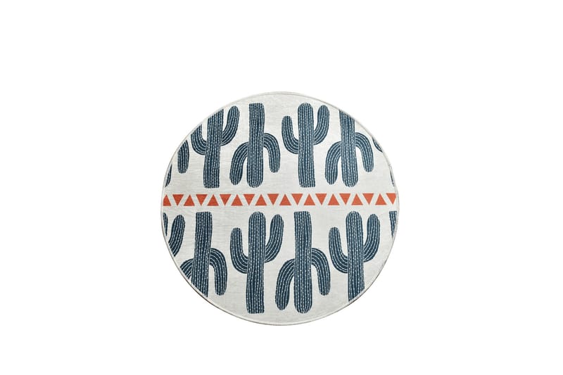 Matta Masaya Rund 100 cm - Flerfärgad/Sammet - Textil & mattor - Matta - Modern matta - Wiltonmatta