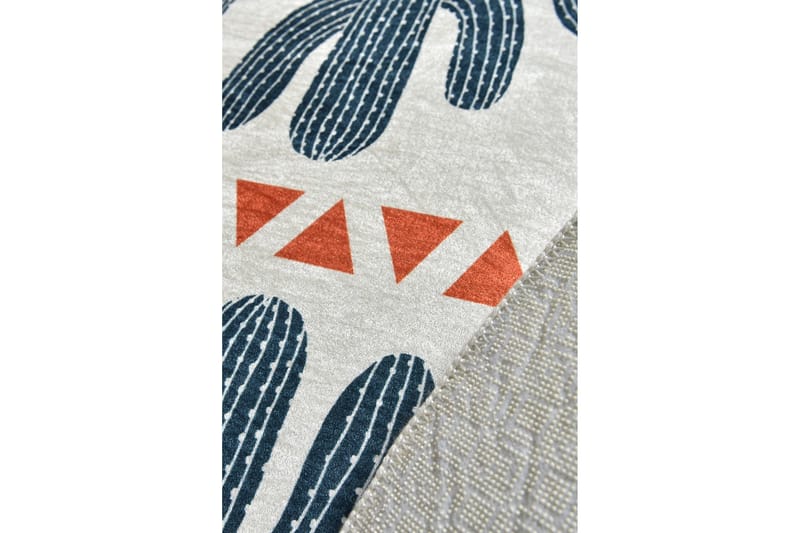 Matta Masaya Rund 100 cm - Flerfärgad/Sammet - Textil & mattor - Matta - Modern matta - Wiltonmatta
