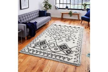 Matta Rubinas 120x180 cm - Vit/Grå - Textil & mattor - Matta - Modern matta - Wiltonmatta