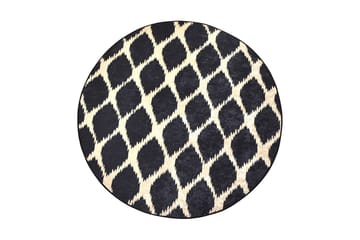 Matta Sombra Rund 100 cm - Flerfärgad/Sammet - Textil & mattor - Matta - Modern matta - Wiltonmatta