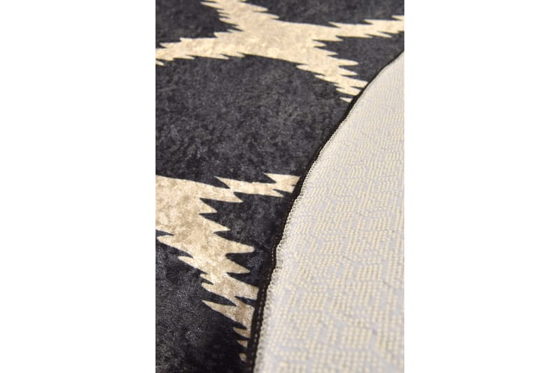 Matta Sombra Rund 100 cm - Flerfärgad/Sammet - Textil & mattor - Matta - Modern matta - Wiltonmatta