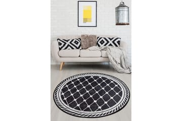 Matta Stormur Rund 100 cm - Flerfärgad/Sammet - Textil & mattor - Matta - Modern matta - Wiltonmatta