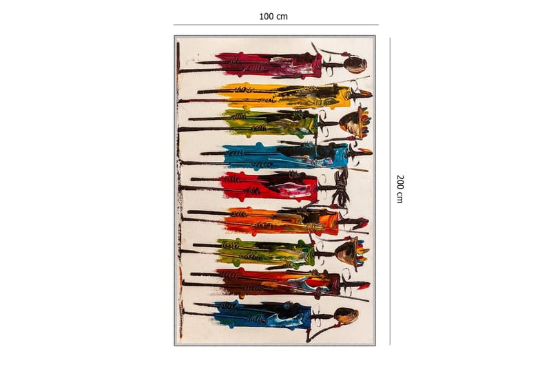 Matta Tenzile 100x200 cm - Flerfärgad - Textil & mattor - Matta - Modern matta - Wiltonmatta