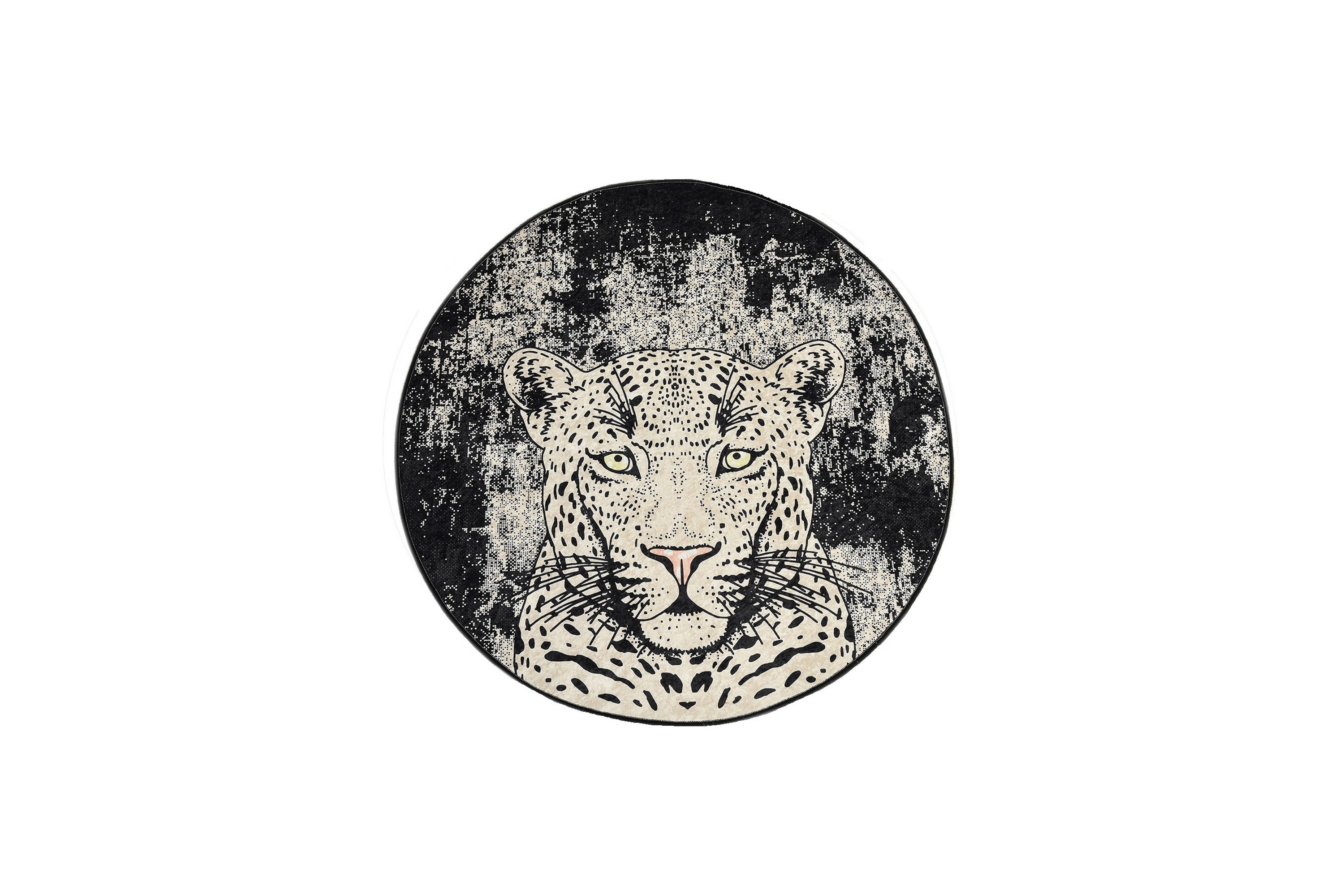 Matta Tigru Rund 100 cm Tiger/Sammet