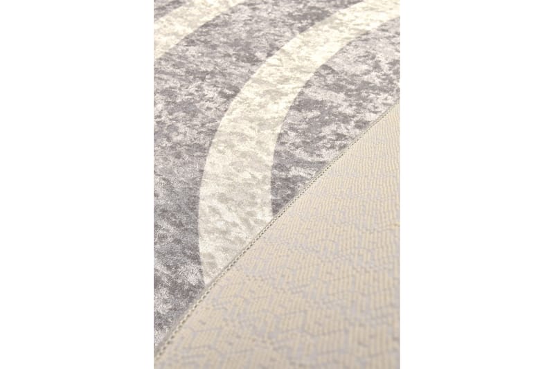 Matta Zilarra Rund 140 cm - Silver/Sammet - Textil & mattor - Matta - Modern matta - Wiltonmatta