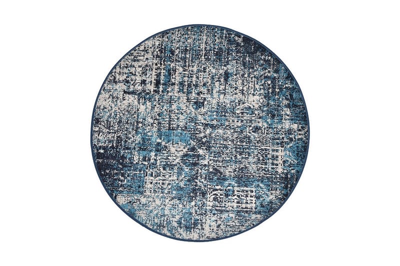 Matta Pulveru Rund 100 cm - Flerfärgad/Sammet - Textil & mattor - Matta - Modern matta - Wiltonmatta