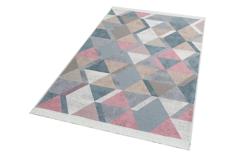 Mihriban Matta 120x180 cm - Blå/Rosa/Beige/Grå/Bomull - Textil & mattor - Matta - Modern matta - Wiltonmatta