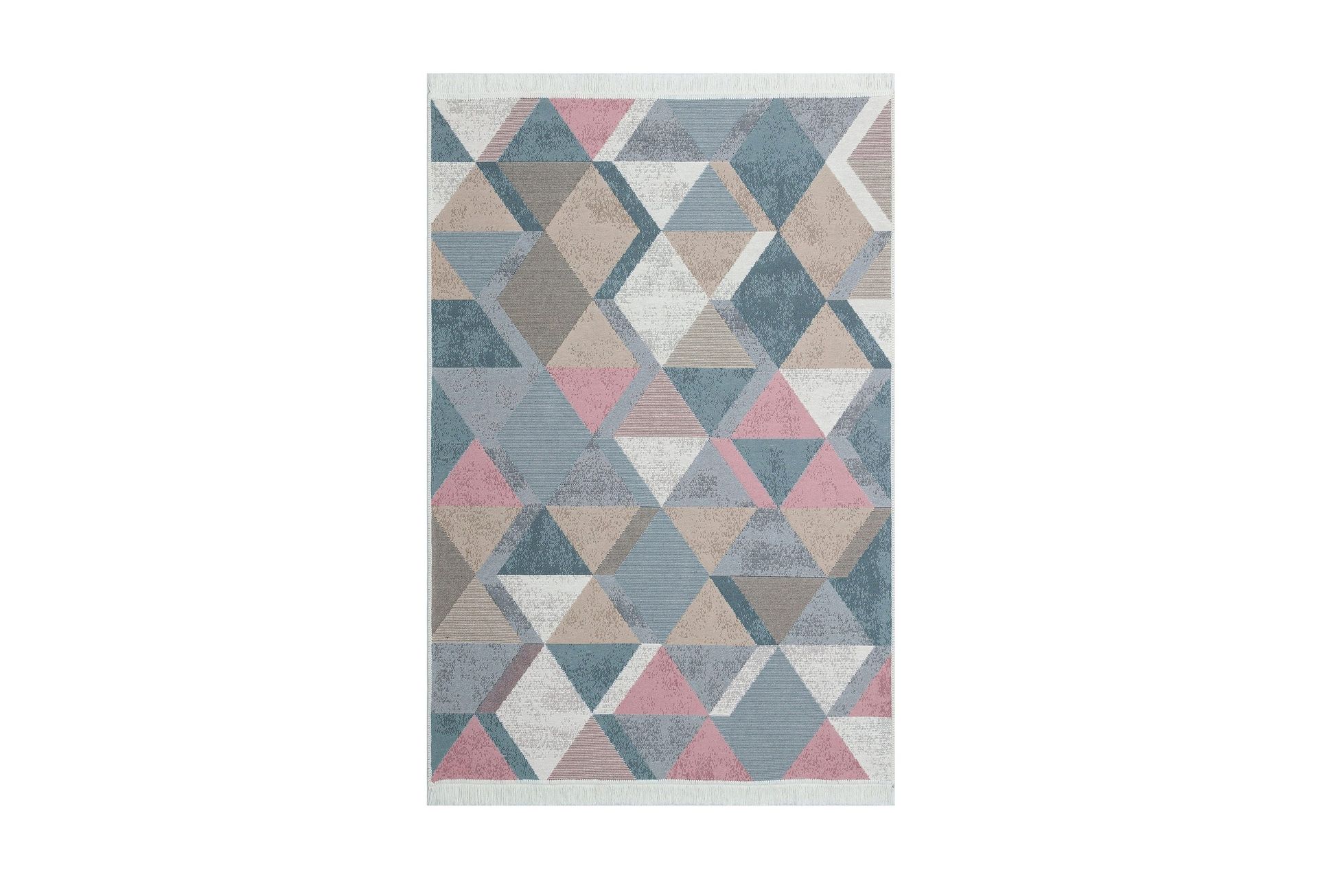 Mihriban Matta 120x180 cm - Blå/Rosa/Beige/Grå/Bomull