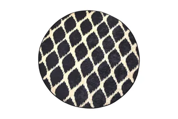 Moriti Matta Rund 100 cm - Flerfärgad/Sammet - Textil & mattor - Matta - Modern matta - Wiltonmatta