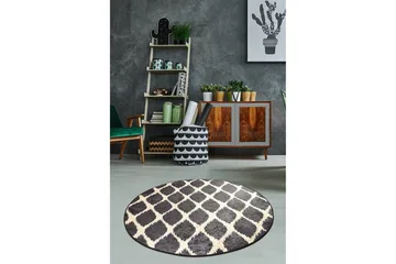 Moriti Matta Rund 100 cm - Flerfärgad/Sammet - Textil & mattor - Matta - Modern matta - Wiltonmatta