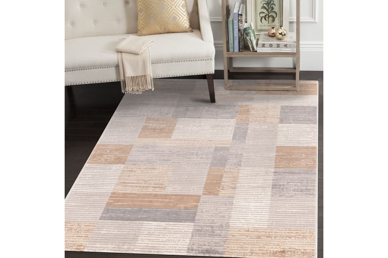 Wiltonmatta Motto 160x230 Rektangulär - Grå/Beige/Brun - Textil & mattor - Matta - Modern matta - Friezematta