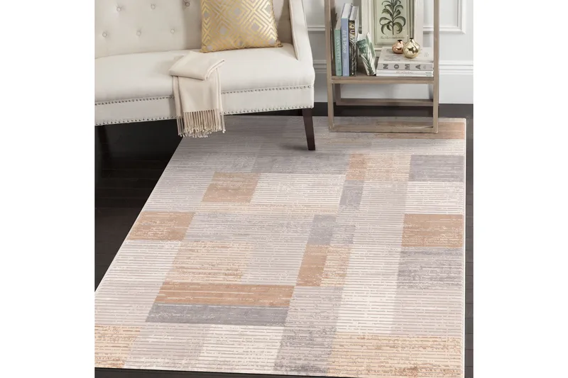 Motto Wiltonmatta 160x230 cm Rektangulär - Grå/Beige/Brun - Textil & mattor - Matta - Modern matta - Gångmatta