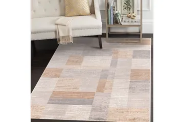 Motto Wiltonmatta 160x230 cm Rektangulär - Grå/Beige/Brun - Textil & mattor - Matta - Modern matta - Gångmatta