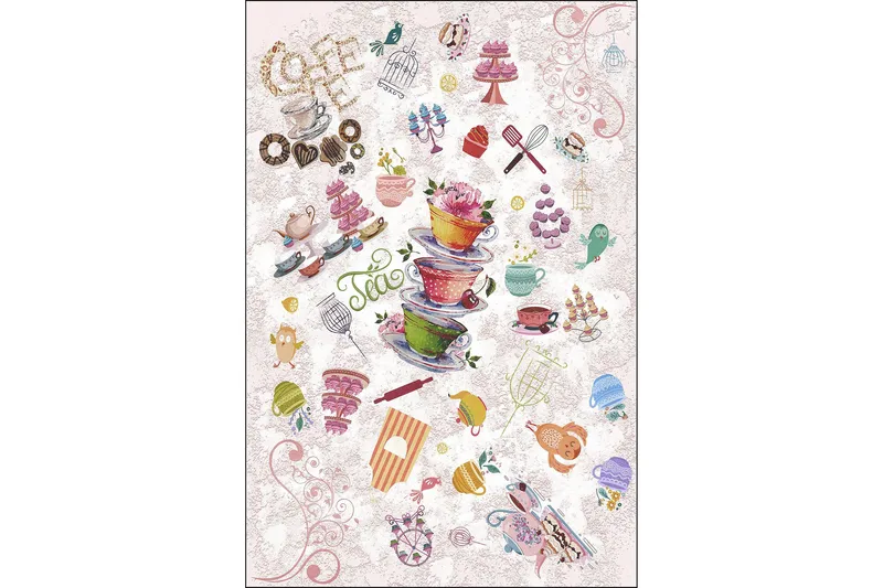 Nobuo Wiltonmatta 60x100 cm Rektangulär - Flerfärgad - Textil & mattor - Matta - Modern matta - Wiltonmatta