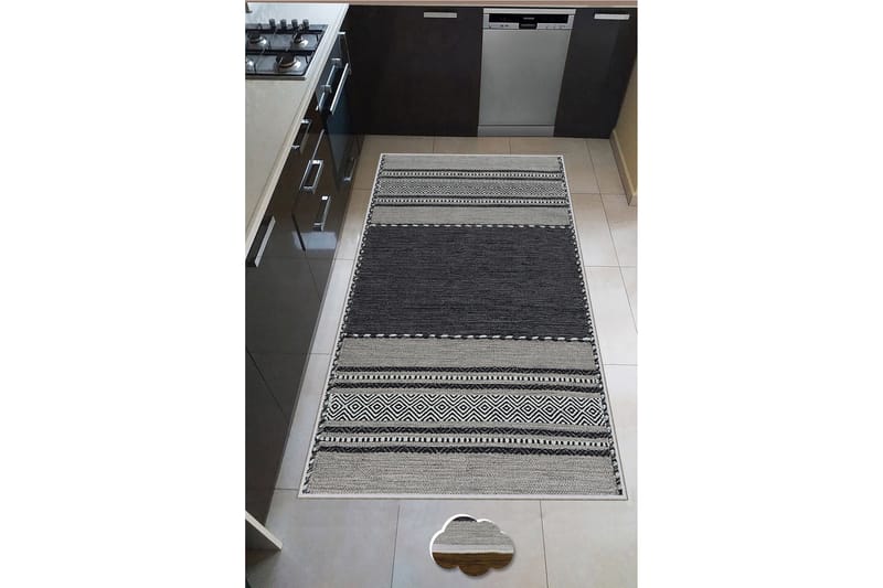 Nobutaka Wiltonmatta 60x100 cm Rektangulär, Grå