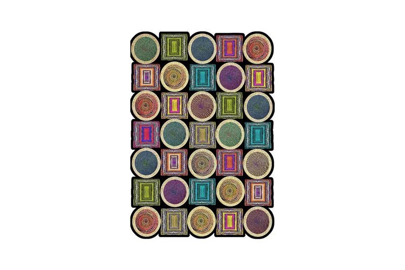 Nonoka Wiltonmatta 60x100 cm Rektangulär - Flerfärgad - Textil & mattor - Matta - Modern matta - Wiltonmatta