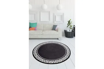 Orbarthe Matta Rund 100 cm - Flerfärgad/Sammet - Textil & mattor - Matta - Modern matta - Wiltonmatta