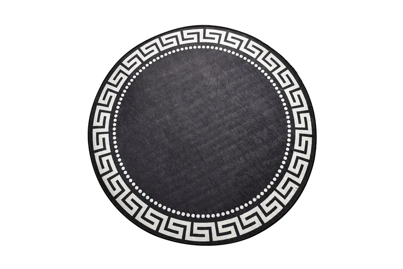 Orbarthe Matta Rund 140 cm - Flerfärgad/Sammet - Textil & mattor - Matta - Modern matta - Wiltonmatta