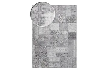 Patchwork Wiltonmatta 160x230 cm Rektangulär - Silver - Textil & mattor - Matta - Modern matta - Wiltonmatta