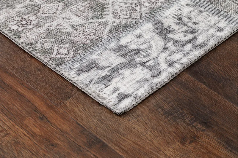 Patchwork Wiltonmatta 160x230 cm Rektangulär - Silver - Textil & mattor - Matta - Modern matta - Wiltonmatta
